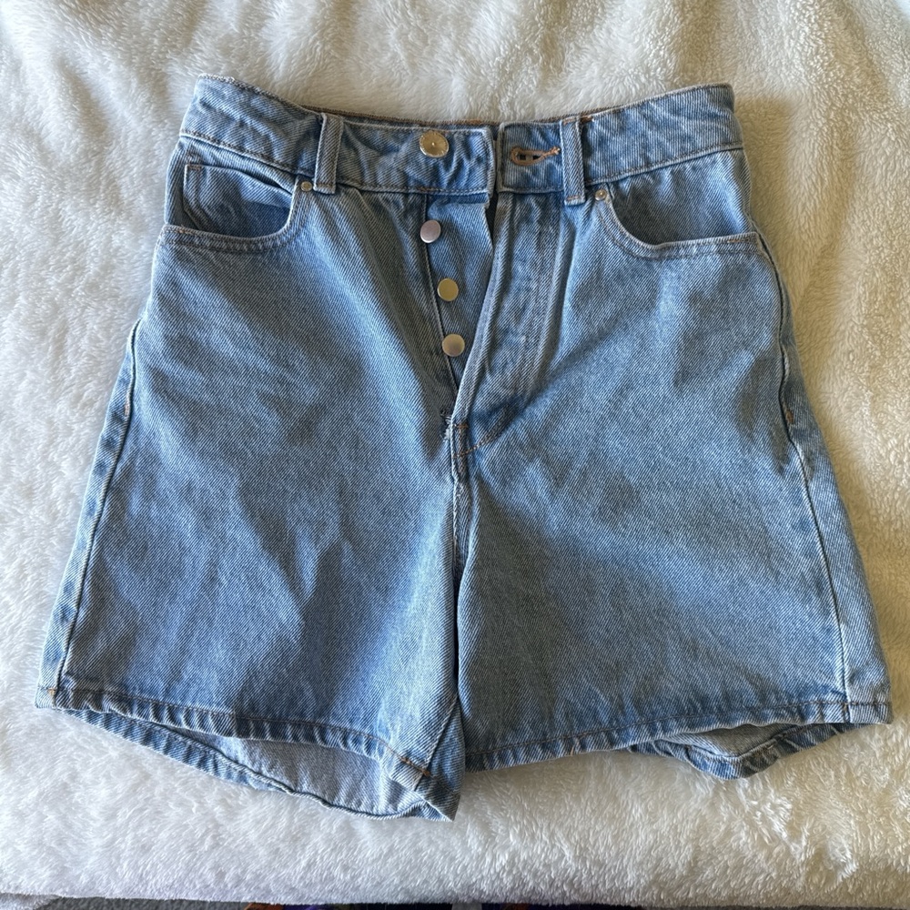 Zara Light Blue Jean Shorts